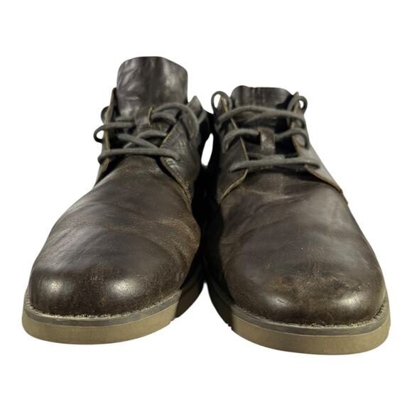 Timberland A2AZ Leather Chukka Boots Men’s 10.5 Brown Casual Dress Comfort Shoes - Picture 3 of 9